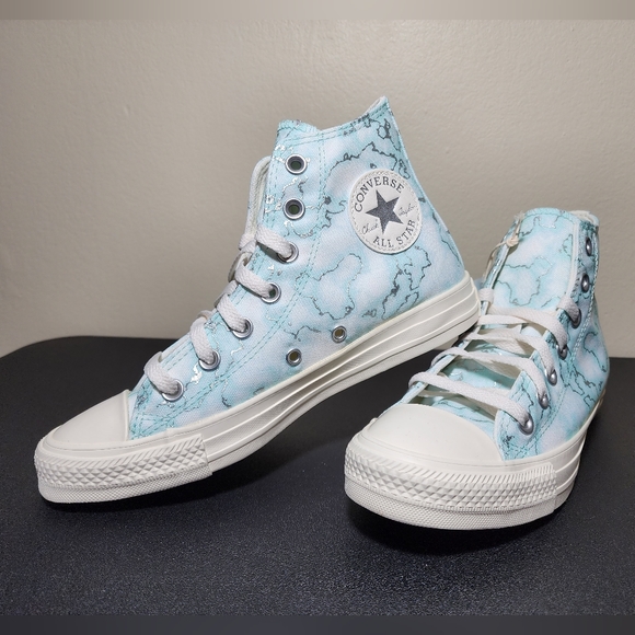 Converse CTAS HI All Star High Top Light Dew Blue Women Canvas Sneakers Size 7.5 - Picture 1 of 11